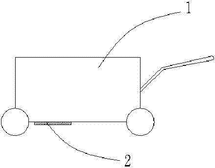 Mowing machine with grass combing device