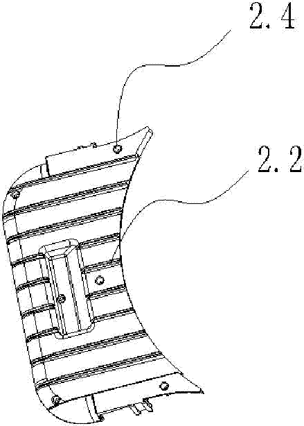 Mowing machine with grass combing device