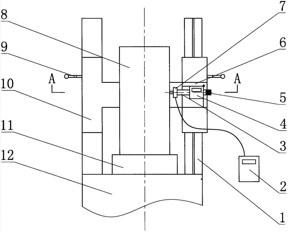 Ultrasonic deep hole straightness detection method and device