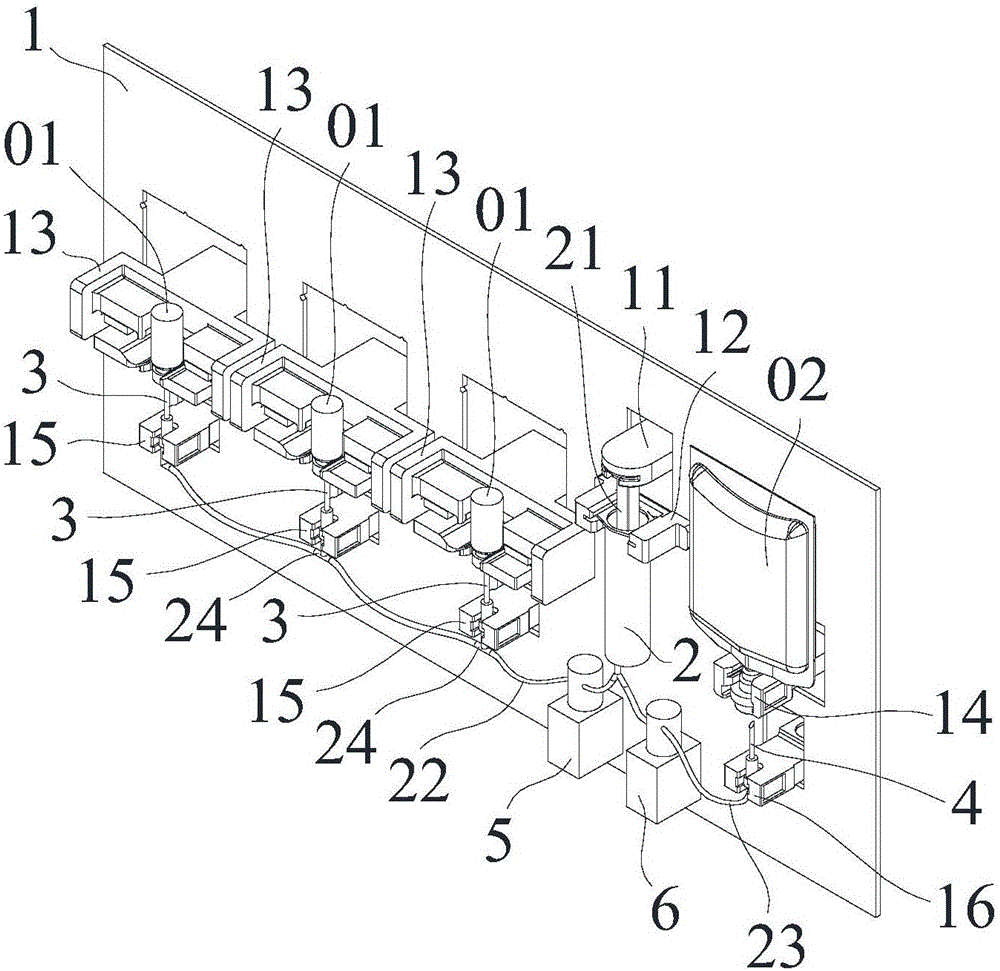 Medicine dispensing device for a Penicillin bottle and medicine dispensing method