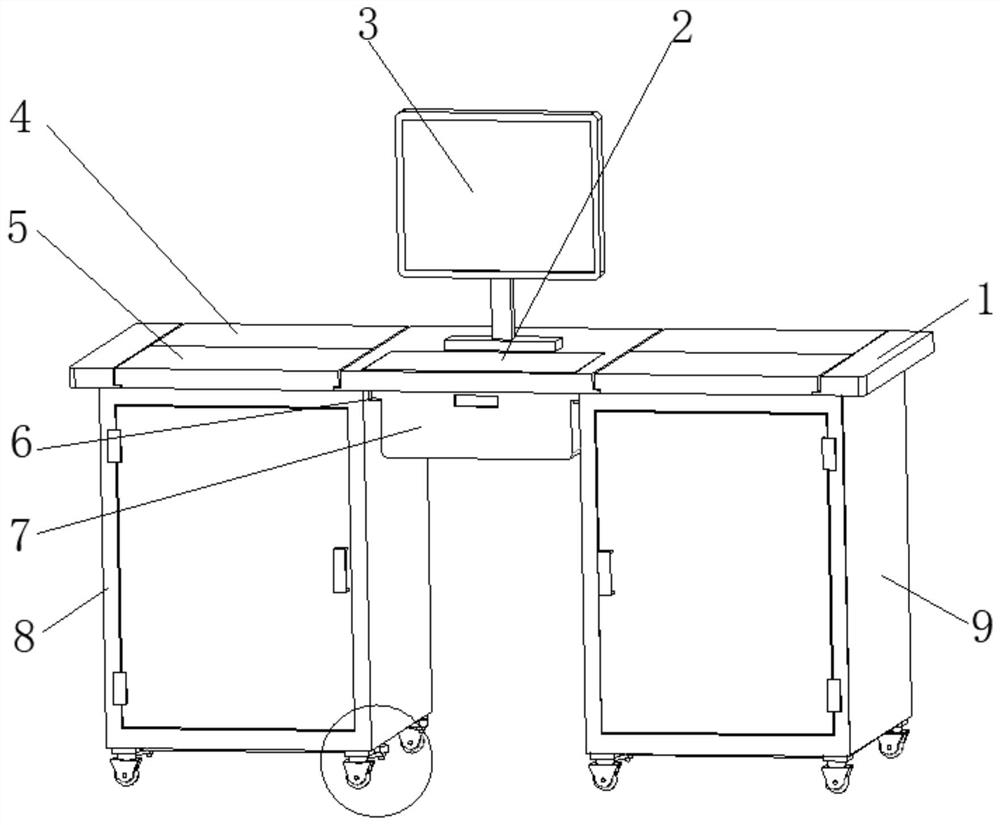 Movable experiment system for electronic information engineering and control method