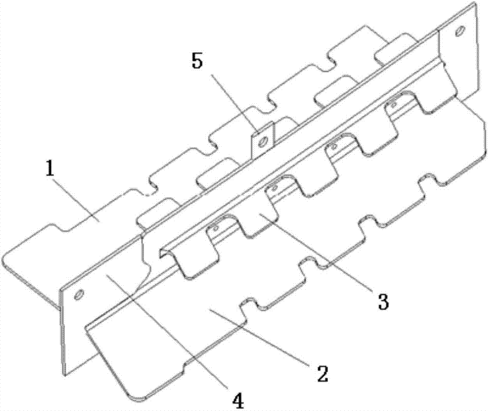 Titanium alloy double layer curved surface wing plate part heat treatment deformation control method