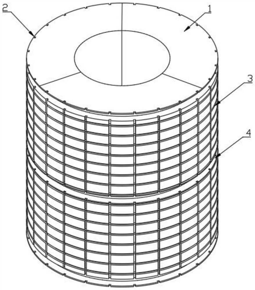 Nylon melon petal combined nesting sleeve for small aluminum strip splitting machine