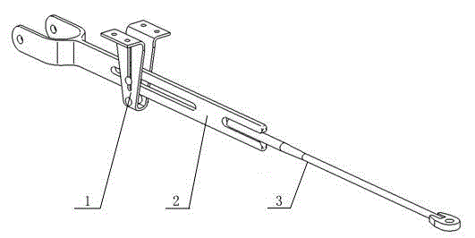 Novel hand-slip preventive brake pull rod for railway truck