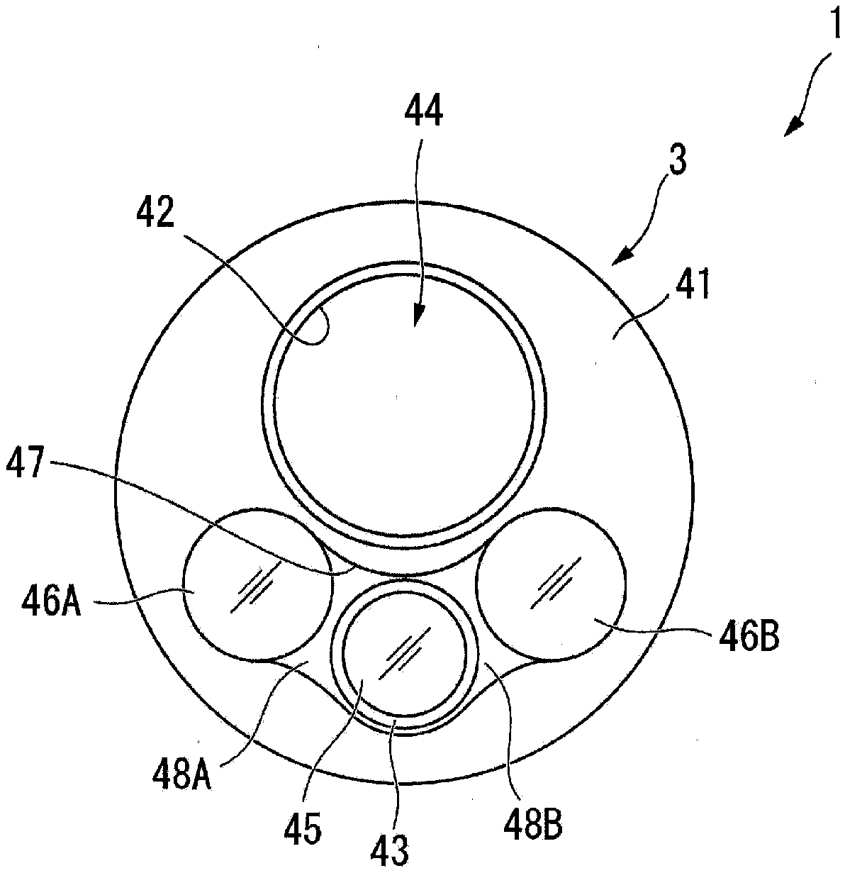 Adhesive composition, ultrasonic transducer, endoscopic device, and ultrasonic endoscopic device