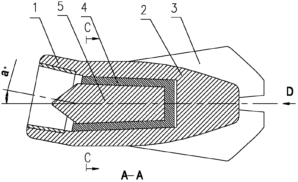 Nozzle for pulverized coal