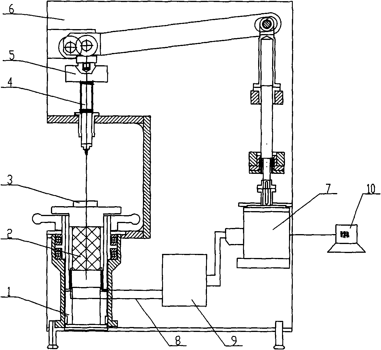 High-precision hardness tester force value loading adjusting device