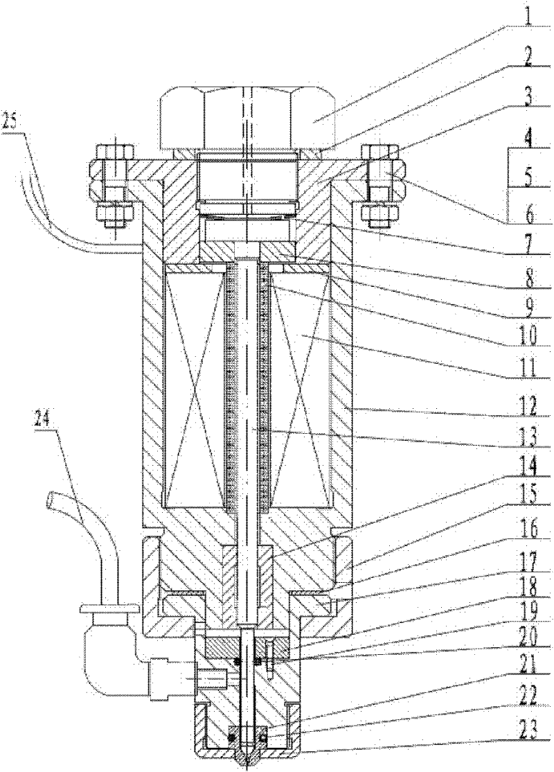 A dispensing valve driven by giant magnetostrictive rods