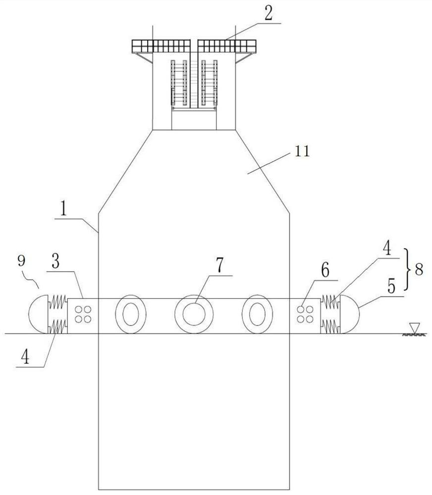 Offshore wind power unit foundation