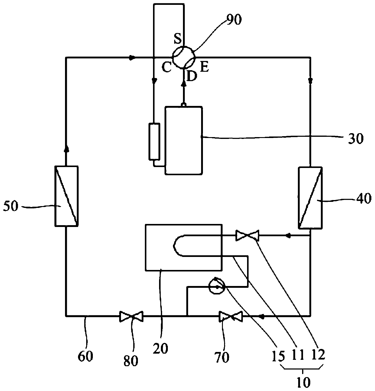 Cooling assembly, air-conditioning system and cooling control method thereof