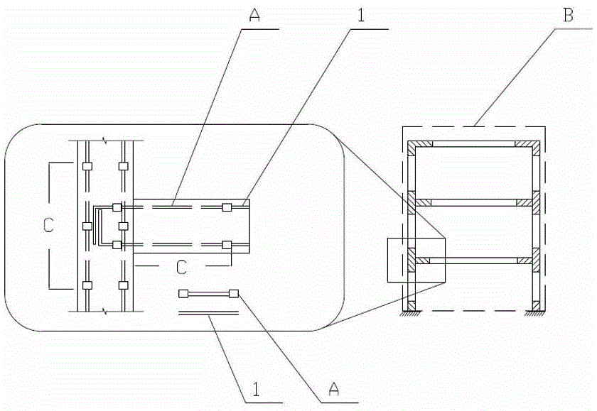 Method for improving continuous earthquake disaster resistance of reinforced concrete structure