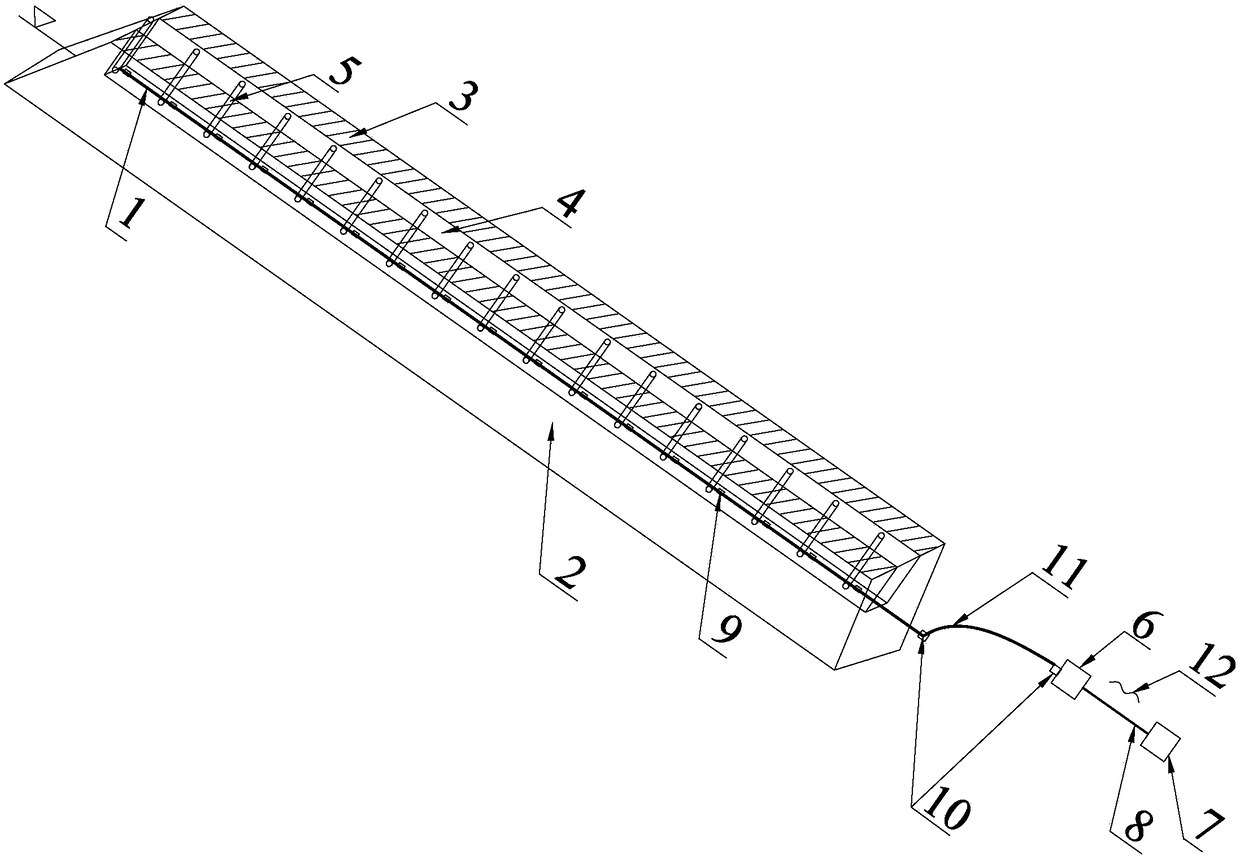 Earth and rockfill dam seepage field monitoring system and early warning method thereof