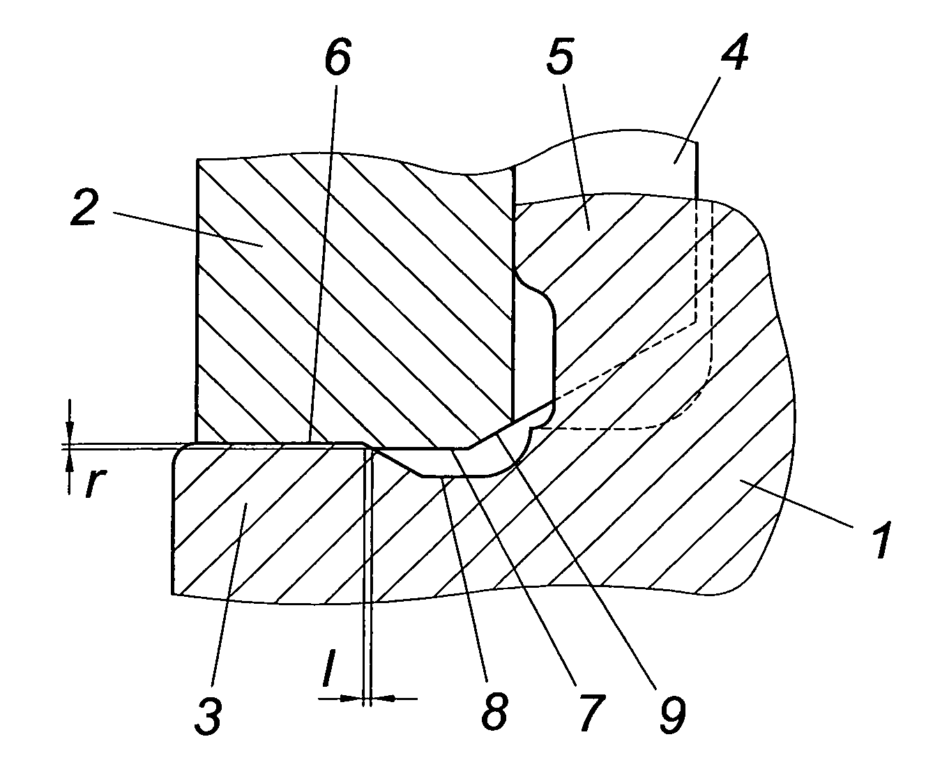 Metallic structural part joined from at least two components