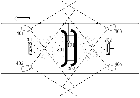 Online abrasion detection method and system for pantograph of electric locomotive