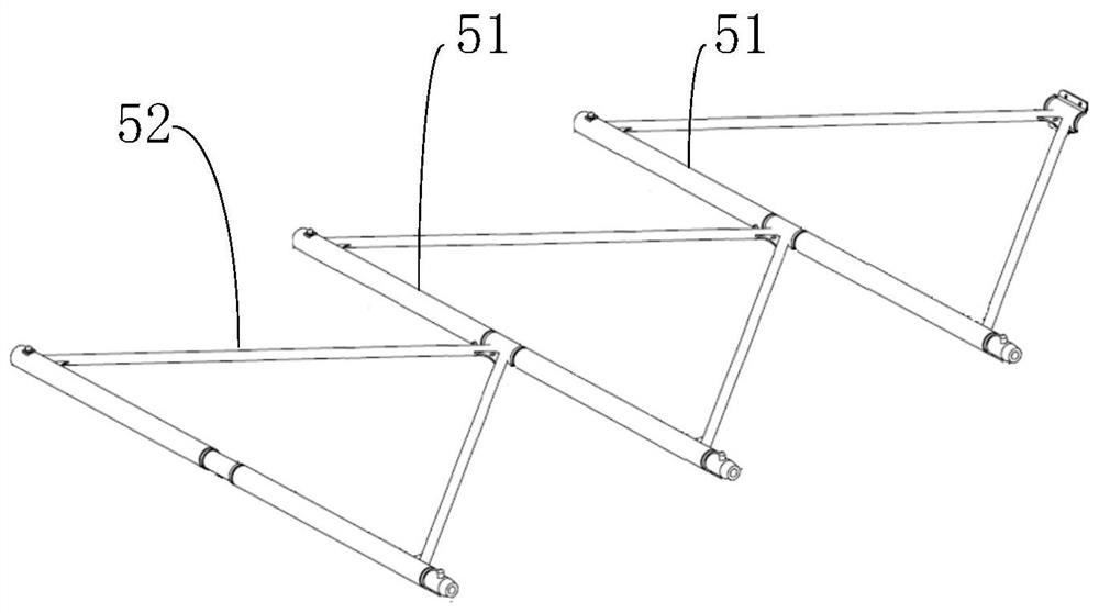 Folding type steel support packing device and packing method thereof