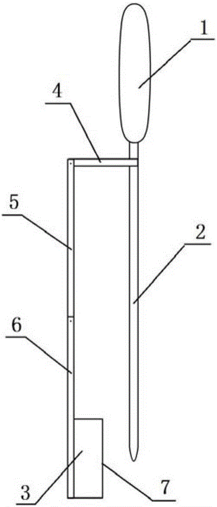 Cutting-up type crayfish shell peeling tool with hinged supporting arm