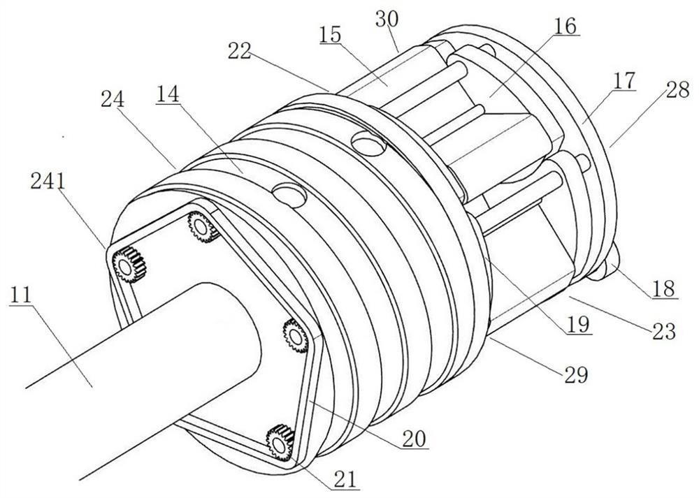 A high-efficiency cleaning device for internally threaded copper pipes