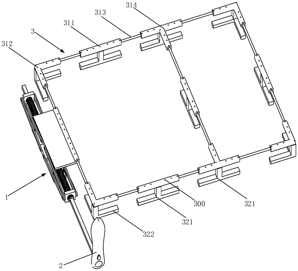 Mechanical lifting device capable of being expanded and adjusted