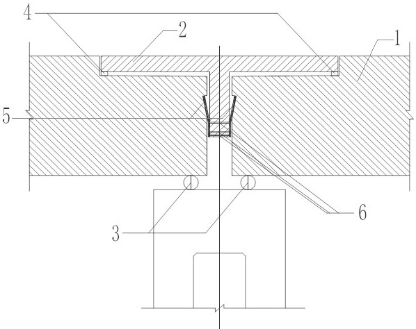 Normal-conduction high-speed magnetic levitation beam end butt strap structure