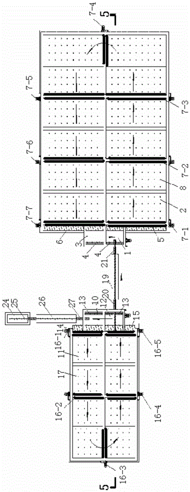 A horizontal large-scale continuous biogas dry fermentation device and method