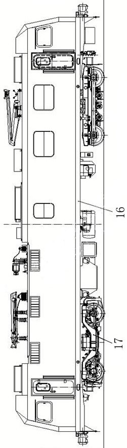 Alternating-current contact network and direct-current contact network double-power-supply steel rail flaw detection vehicle