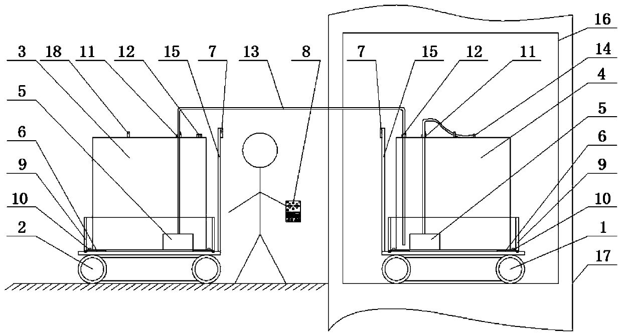 Elevator weight test device and method