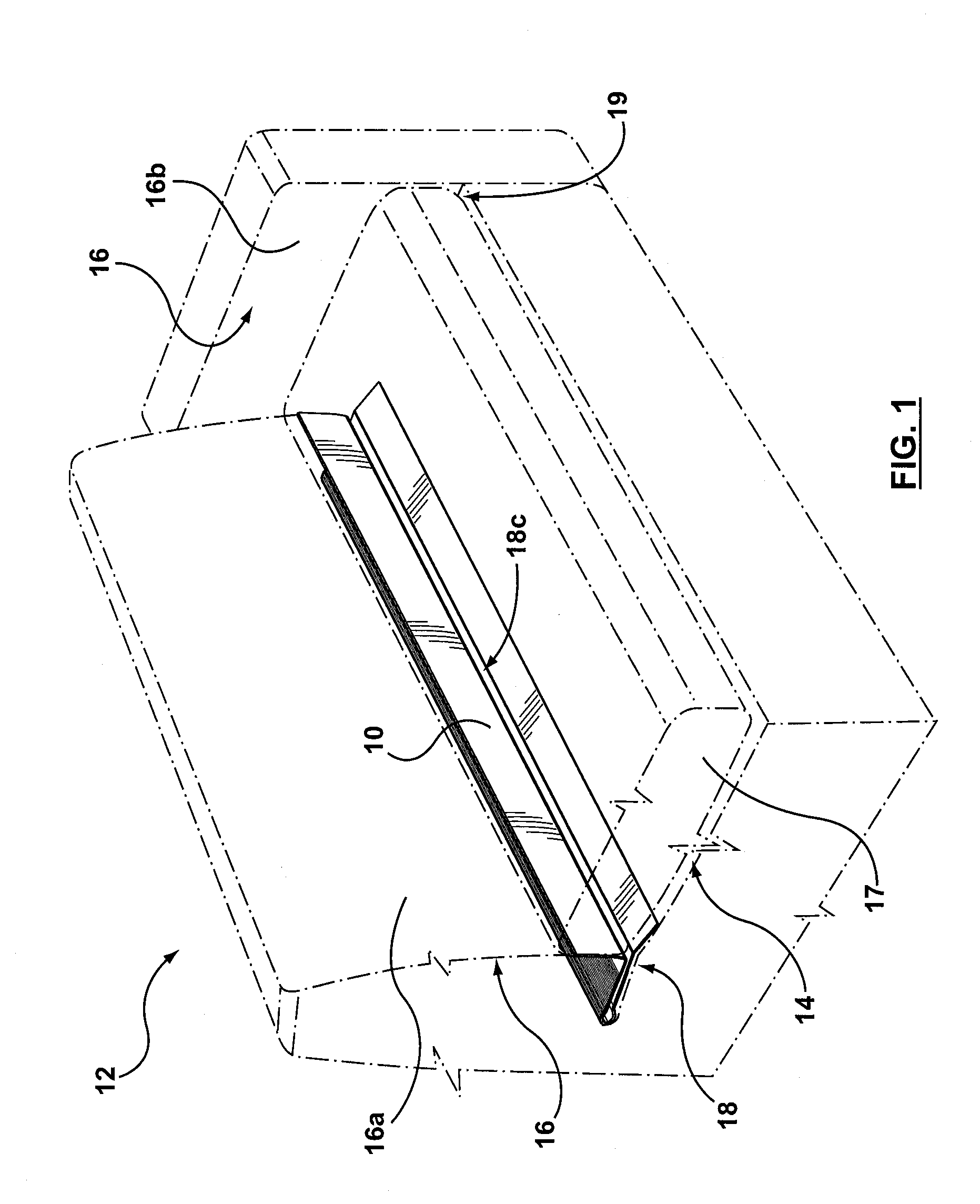 Catching device for use with upholstered furniture