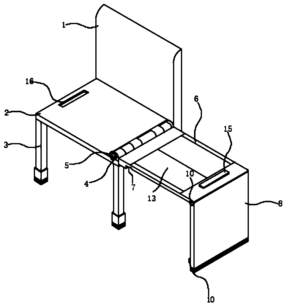 Chair facilitating storage of objects