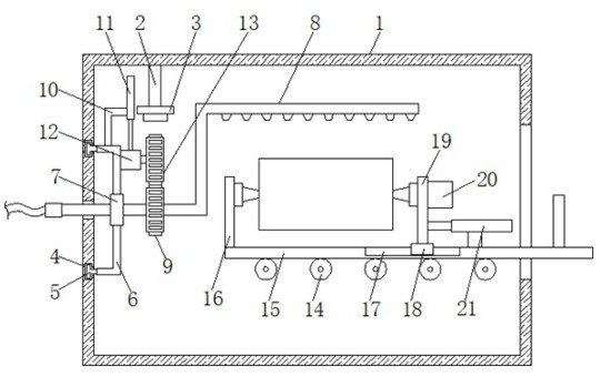 Automatic spraying device for automobile accessory manufacturing