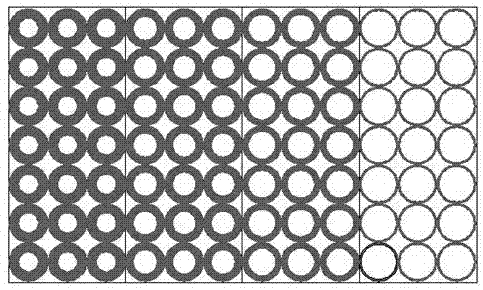 Preparation methods for non-macroscopic-interface density gradually-changed type composite foam