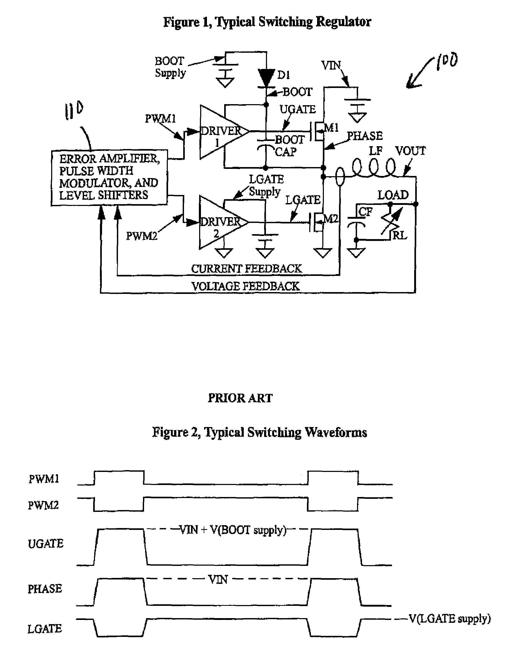 Load compensated switching regulator