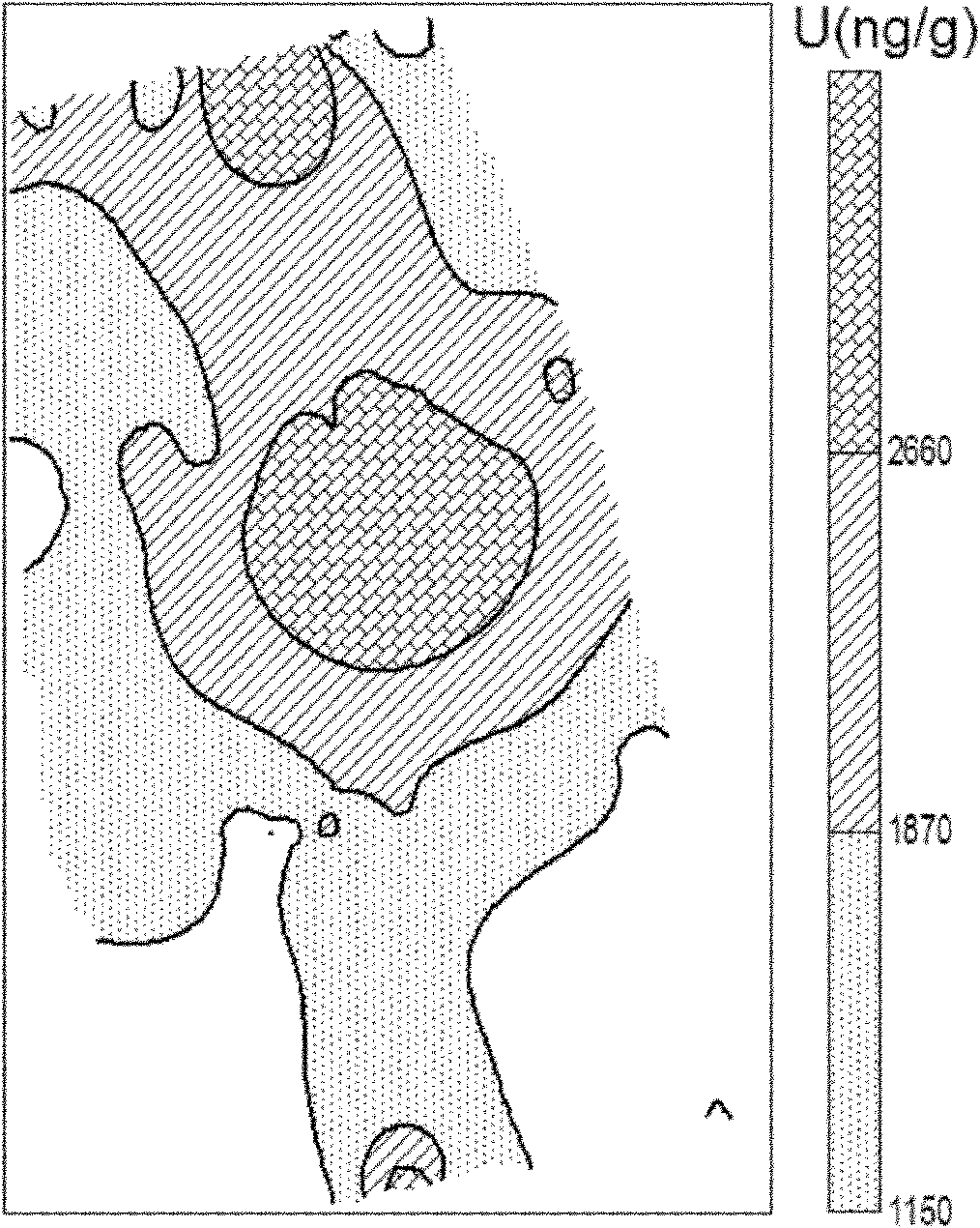 Method for combined tracing exploration on hydrothermal uranium ore through geochemical elements