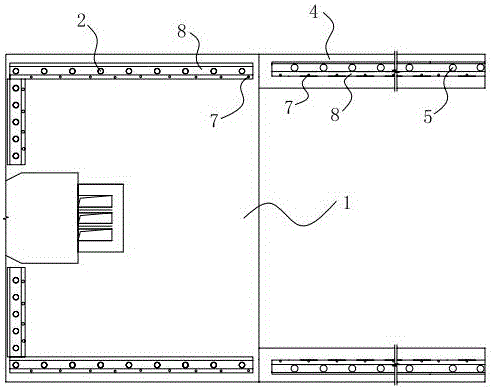 Protection pile construction process special for motor train unit train body impact test platform