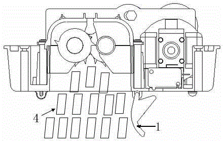 Paper shredder mechanical full paper mechanism