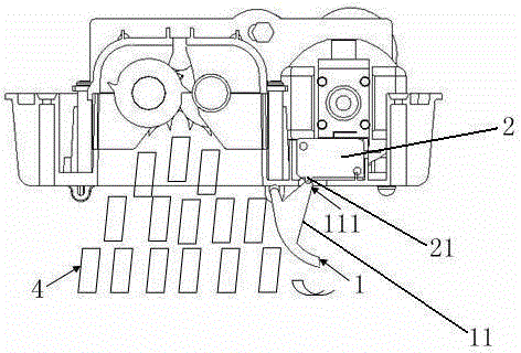 Paper shredder mechanical full paper mechanism