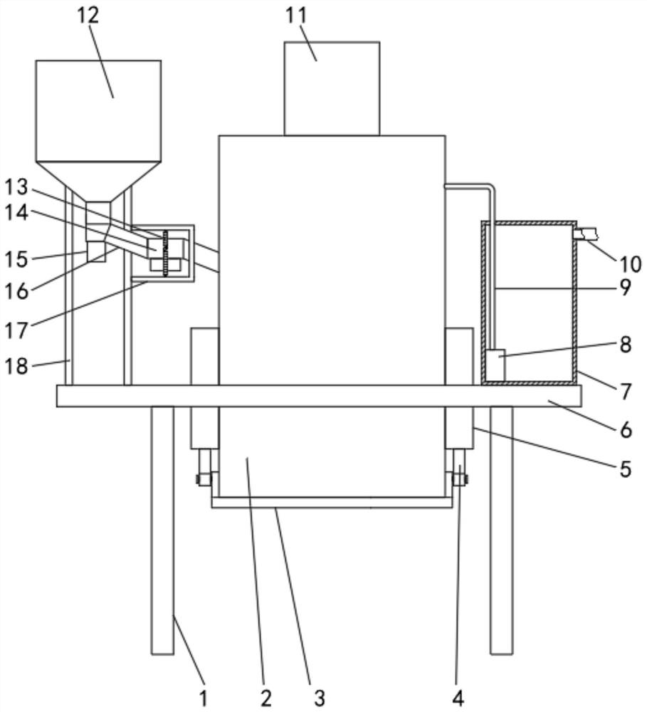 Mosquito-repellent incense raw material processing and mixing device
