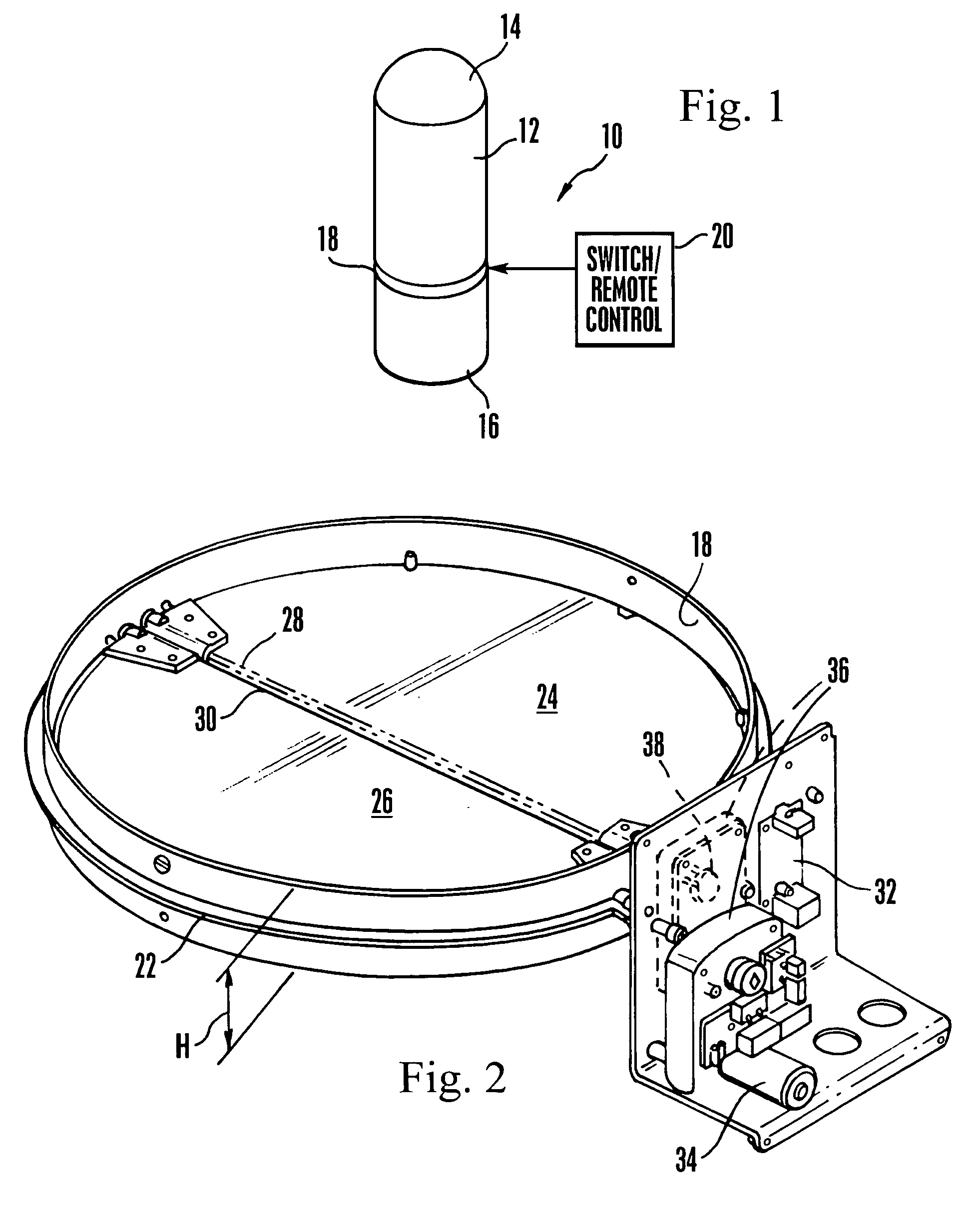 Butterfly valve for skylight