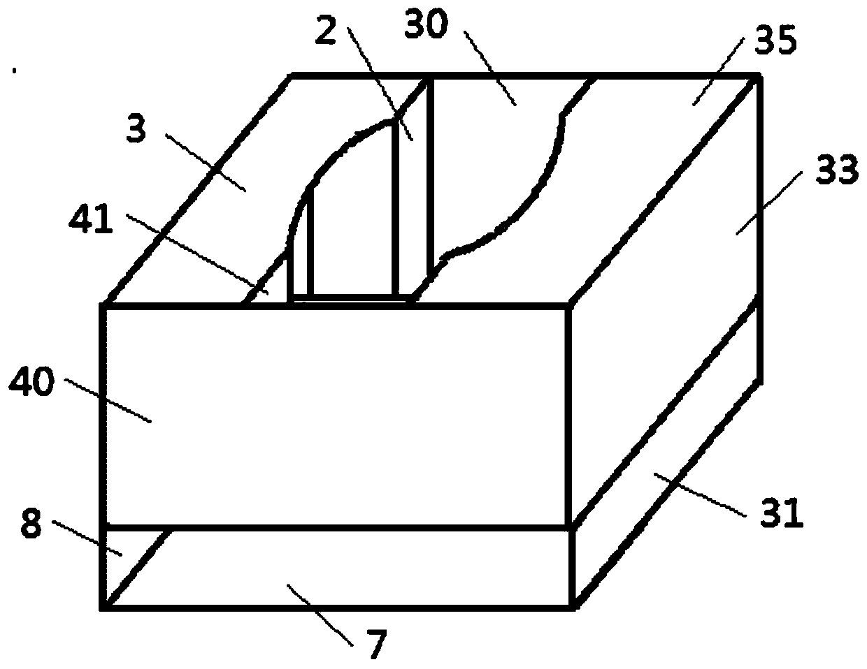 Three-layered packing box