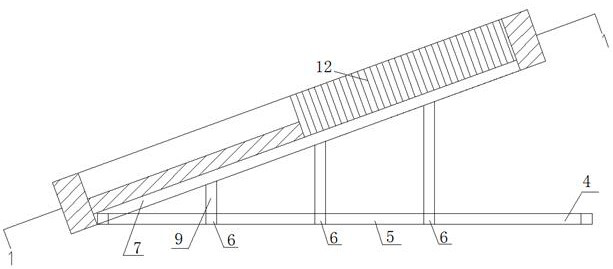 An open-stop and then-fill mining method suitable for gently inclined medium-thick ore bodies