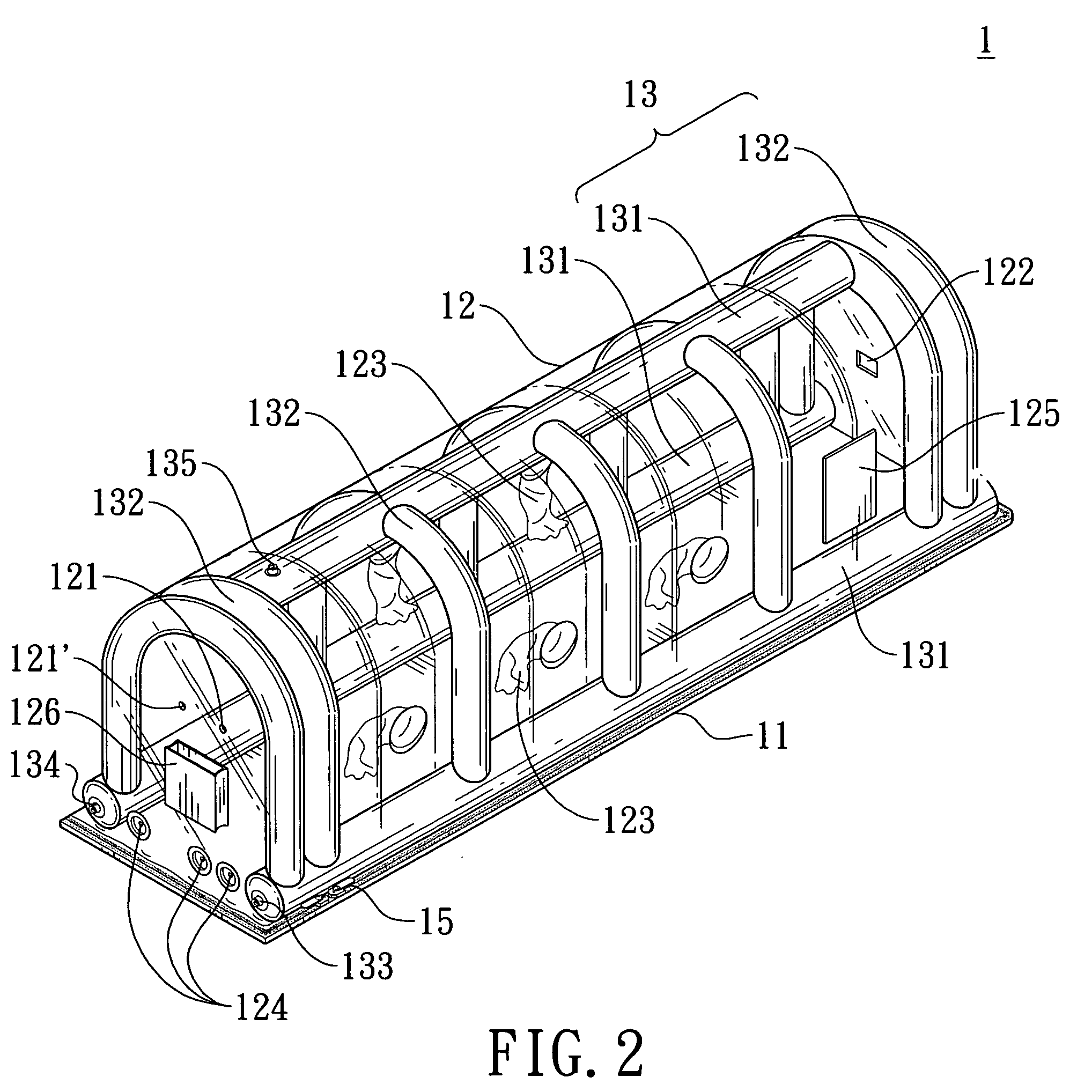 Inflatable isolating cabin