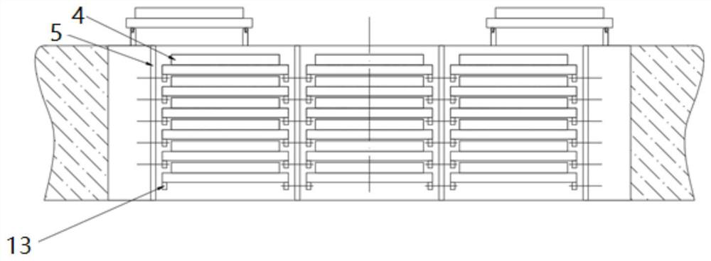 Underground flowing type curing kiln system for precast concrete parts