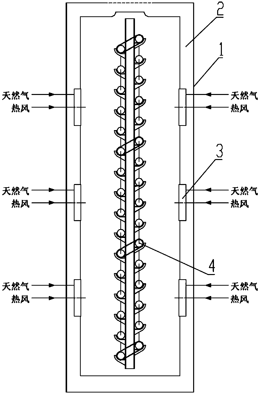 Novel reaction furnace for preparing carbon disulfide