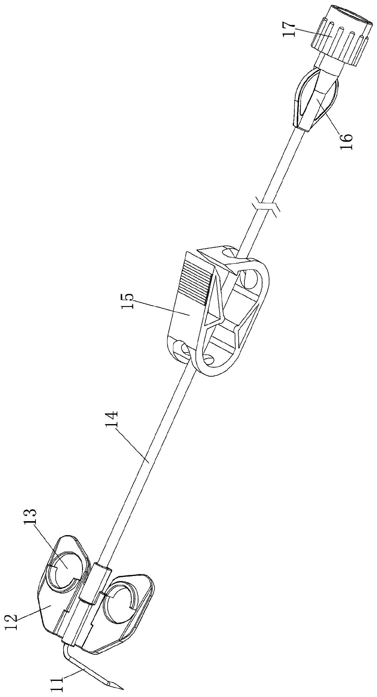 Special needle for implantable drug delivery apparatus