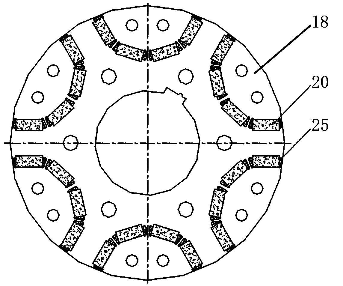 Ship propelling-type permanent-magnetic motor