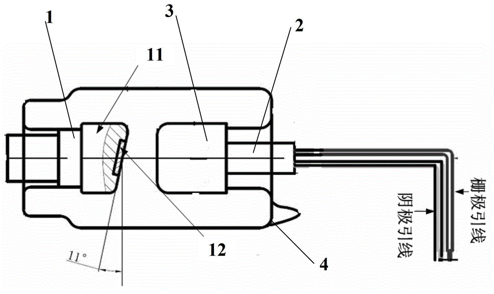 X-ray source for medical testing and mobile CT (computer tomography) scanner