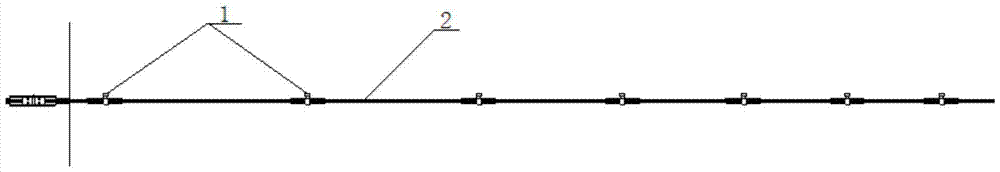 A V-shaped damping wire clip damping wire