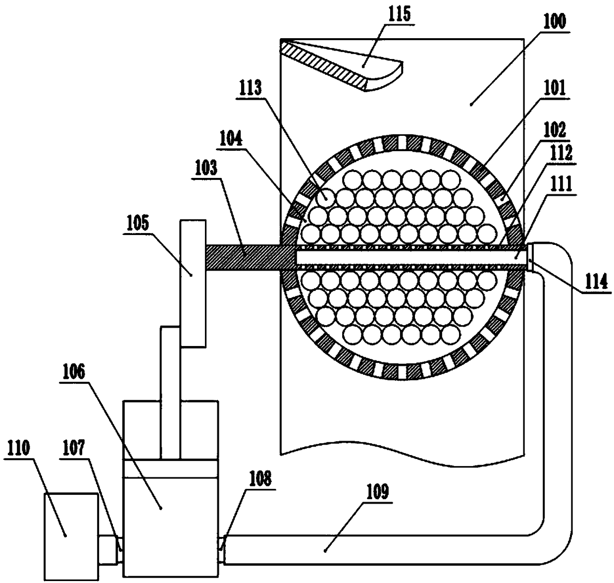 Purified oil recovery device for domestic sewage