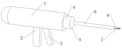 Individual operation type laparoscopic surgical instrument structure