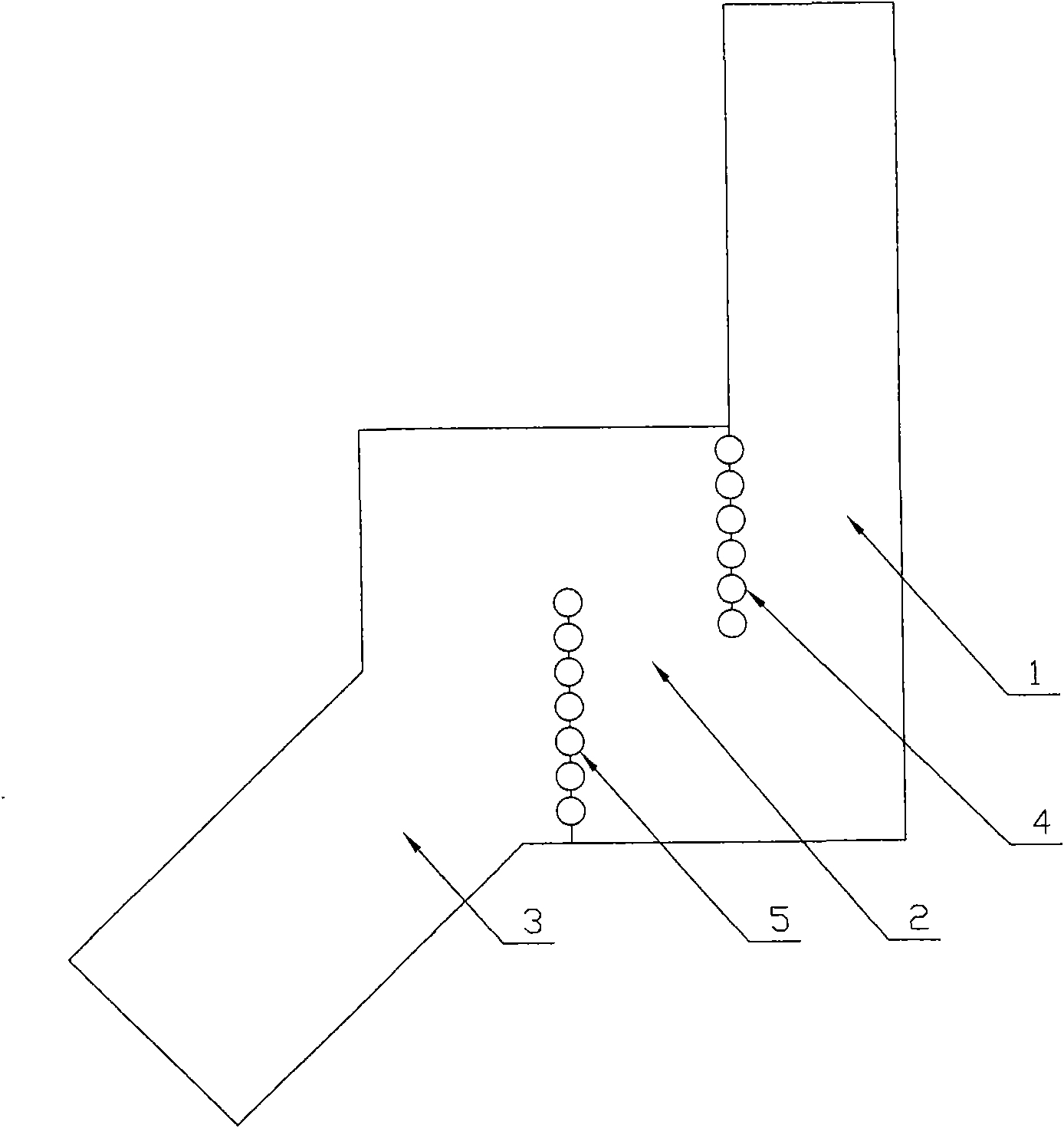 Cooling type clapboard for U-shaped stuff back-feeder