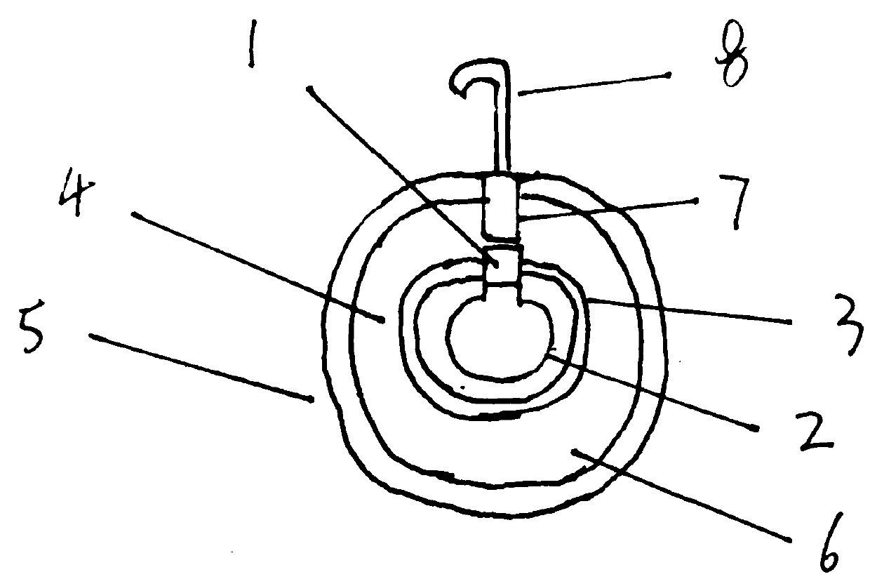 Heating heater with heat radiation heating air